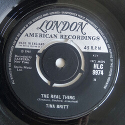 Tina Britt The Real Thing USED VINYL 7INCH 45 RPM SINGLE MONO