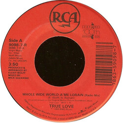 A'me Lorain / Barrence Whitfield And The Savages Whole Wide World / Stop Twistin' My Arm USED VINYL 7INCH 45 RPM SINGLE