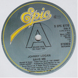 Johnny Logan Save Me USED VINYL 7INCH PROMO