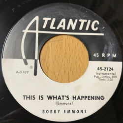 Bobby Emmons Little Oasis / This Is What's Happening USED VINYL 7INCH 45 RPM SINGLE PROMO