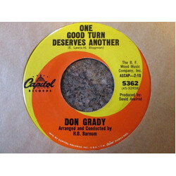 Don Grady One Good Turn Deserves Another / It's Better This Way USED VINYL 7INCH 45 RPM SINGLE
