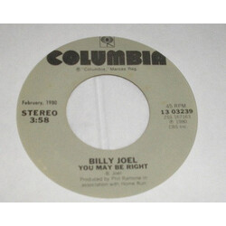 Billy Joel You May Be Right / She's Got A Way USED VINYL 7INCH 45 RPM SINGLE REISSUE