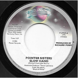 Pointer Sisters Slow Hand USED VINYL 7INCH 45 RPM