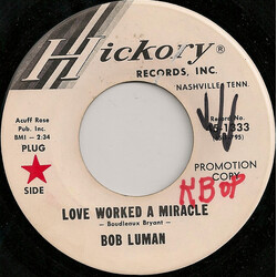 Bob Luman Love Worked A Miracle USED VINYL 7INCH 45 RPM PROMO