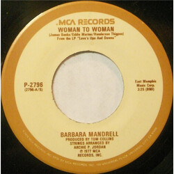 Barbara Mandrell Woman To Woman USED VINYL 7INCH 45 RPM REISSUE