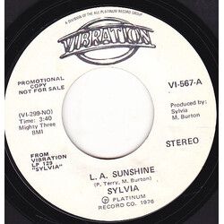 Sylvia Robinson L.A. Sunshine USED VINYL 7INCH 45 RPM PROMO