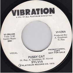 Sylvia Robinson Pussy Cat USED VINYL 7INCH 45 RPM SINGLE PROMO STYRENE
