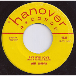 Will Jordan Bye Bye Love / Fly Carpet Fly USED VINYL 7INCH 45 RPM