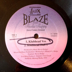 Blaze / Sheila Slappy Love Comes Around USED VINYL 12INCH 33 S RPM