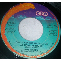 Moe Bandy Don't Anyone Make Love At Home Anymore USED VINYL 7INCH 45 RPM SINGLE STYRENE STEREO
