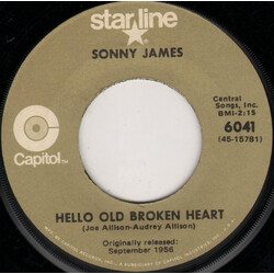 Sonny James Hello Old Broken Heart / Young Love USED VINYL 7INCH 45 RPM REISSUE