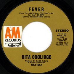 Rita Coolidge Fever USED VINYL 7INCH 45 RPM SINGLE STYRENE