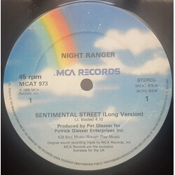 Night Ranger Sentimental Street (Long Version) / Night Machine USED VINYL 12INCH 45 RPM