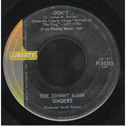 The Johnny Mann Singers Don't / Love Me USED VINYL 7INCH 45 RPM