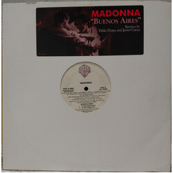 Madonna Buenos Aires USED VINYL 12INCH 33 S RPM PROMO