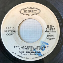 Sue Richards Don't Let A Little Thing Like That Stand In Your Way / First Lady USED VINYL 7INCH 45 RPM PROMO