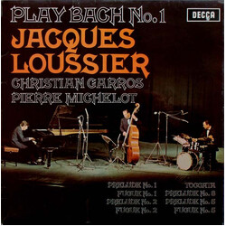 Jacques Loussier / Christian Garros / Pierre Michelot Play Bach No.1 Vinyl LP USED