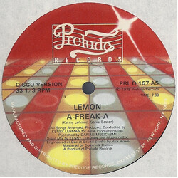 Lemon A-Freak-A USED VINYL 12INCH 33 S RPM SINGLE
