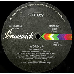 Legacy (4) Word Up USED VINYL 12INCH 33 S RPM STEREO