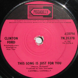 Clinton Ford This Song Is Just For You USED VINYL 7INCH 45 RPM SINGLE