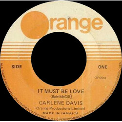 Carlene Davis It Must Be Love USED VINYL 7INCH 45 RPM SINGLE