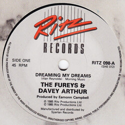 The Fureys & Davey Arthur Dreaming My Dreams USED VINYL 7INCH 45 RPM SINGLE