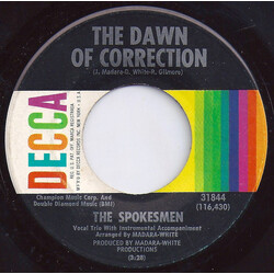The Spokesmen The Dawn Of Correction / For You Babe USED VINYL 7INCH 45 RPM SINGLE