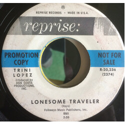 Trini Lopez Lonesome Traveler USED VINYL 7INCH 45 RPM PROMO