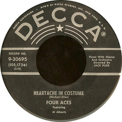 The Four Aces Heartache In Costume / Two Arms, Two Lips, One Heart! USED VINYL 7INCH 45 RPM