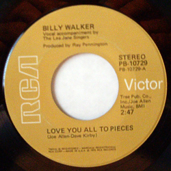 Billy Walker Love You All To Pieces Vinyl 7" USED