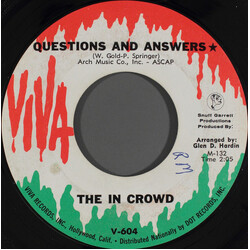 The In Crowd (7) Questions And Answers USED VINYL 7INCH 45 RPM SINGLE