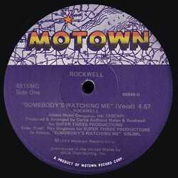 Rockwell Somebody's Watching Me USED VINYL 12INCH 33 S RPM
