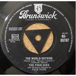 The Four Aces The World Outside USED VINYL 7INCH 45 RPM SINGLE