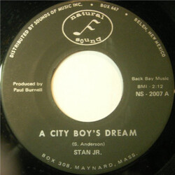 Stan Jr. A City Boy's Dream / Doll Gone Lonesome USED VINYL 7INCH 45 RPM