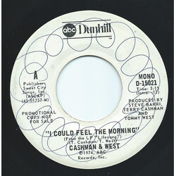Cashman & West I Could Feel The Morning USED VINYL 7INCH 45 RPM SINGLE PROMO STEREO MONO