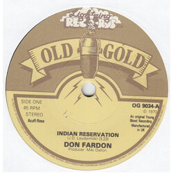 Don Fardon Indian Reservation USED VINYL 7INCH 45 RPM REISSUE