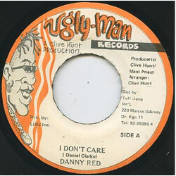 Danny Red I Don't Care USED VINYL 7INCH 45 RPM SINGLE