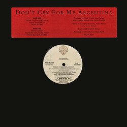 Madonna Don't Cry For Me Argentina USED VINYL 12INCH 33 S RPM PROMO