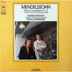 Felix Mendelssohn-Bartholdy / Murray Perahia / The Academy Of St. Martin-in-the-Fields / Sir Neville Marriner Piano Concertos Nos 1 & 2 Vinyl LP USED