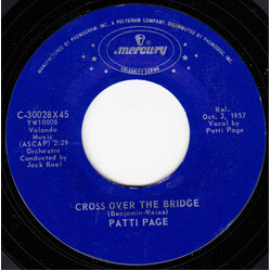 Patti Page Cross Over The Bridge / The Doggie In The Window USED VINYL 7INCH SINGLE 45 RPM