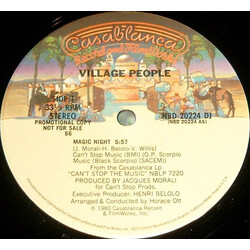 Village People Magic Night USED VINYL 12INCH 45 RPM PROMO