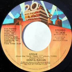 Genya Ravan Steve.... USED VINYL 7INCH 45 RPM SINGLE