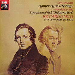 Robert Schumann / Felix Mendelssohn-Bartholdy / Philharmonia Orchestra / Riccardo Muti Symphony No. 1 'Spring' Etc Vinyl LP USED
