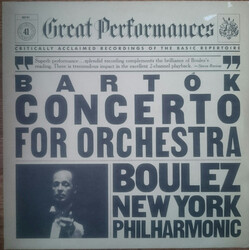 Béla Bartók / Pierre Boulez / The New York Philharmonic Orchestra Concerto For Orchestra Vinyl LP USED