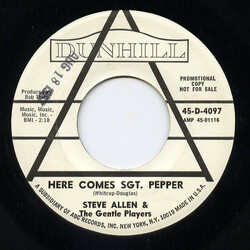Steve Allen & The Gentle Players Here Comes Sgt. Pepper Vinyl 7" USED