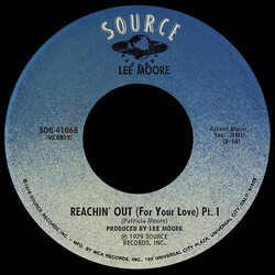 Lee Moore Reachin' Out (For Your Love) USED VINYL 7INCH 45 RPM SINGLE