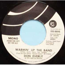 Don Everly Warmin' Up The Band / Evelyn Swing USED VINYL 7INCH MONO PROMO