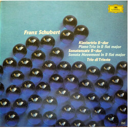 Franz Schubert / Trio Di Trieste Klaviertrio B-dur / Sonatensatz B-dur Vinyl LP USED