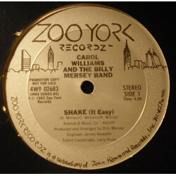 Carol Williams / The Billy Mersey Band Shake (It Easy) USED VINYL 12INCH 33 S RPM PROMO