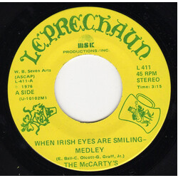 The McCarty's It's The When Irish Eyes Are Smiling - Medley USED VINYL 7INCH 45 RPM SINGLE